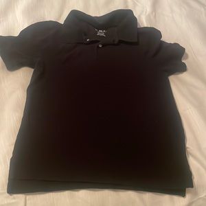 Black polo shirt